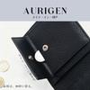 AURIGEN Bifold Wallet, Italian Cowhide Leather, Handcrafted by Kobe Artisans, Genuine Leather, 2cm Thick, Ultra-Slim Design, Mini Wallet with Coin