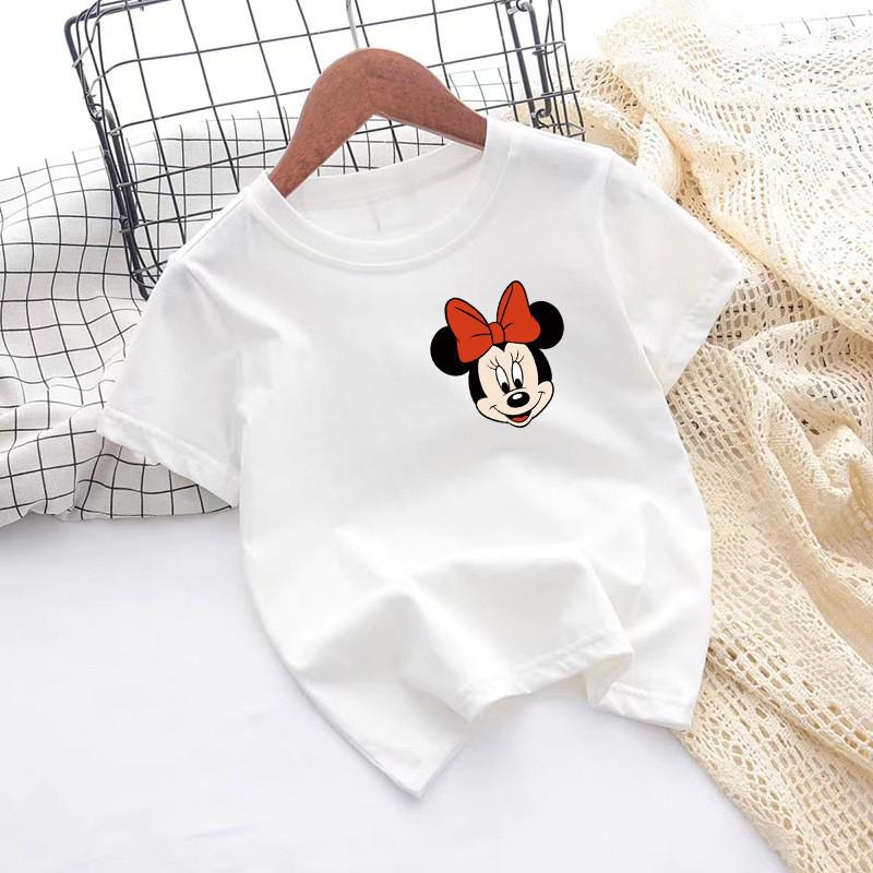 Unisex Kids' Pure Cotton Cartoon T-Shirt - Summer Short Sleeve