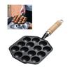 14 Hole Takoyaki Maker Grill Pan Cast Iron Nonstick Octopus Meat Balls Mould Baking Plate for Home