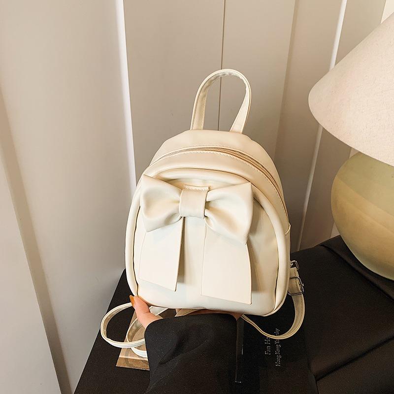 Niedliche einfache Schleife kleine Tasche Sommer neues Design kleiner Rucksack modischer vielseitiger Rucksack