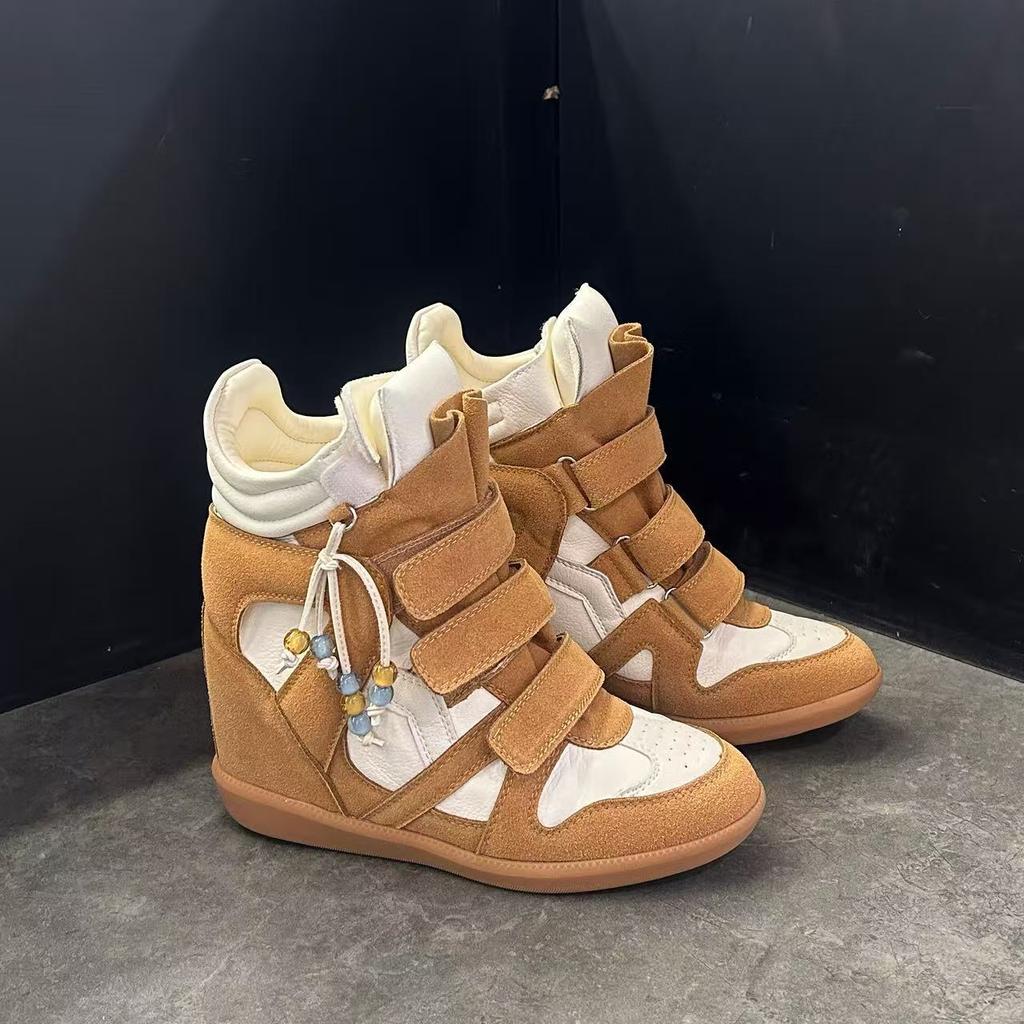 Leather Shoes Children Are Small and Tall, Increase In Height In Spring, Breathable Sports and Leisure High-top Shoes