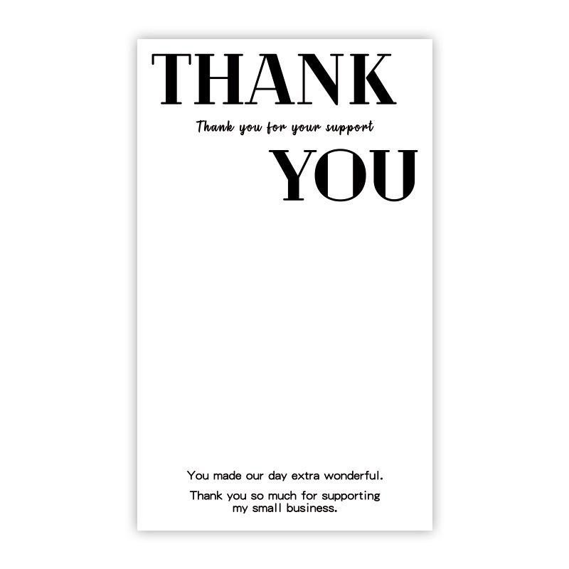 50-pack Airplane-Themed Thank You Box Sealing Stickers for Packaging and Decoration