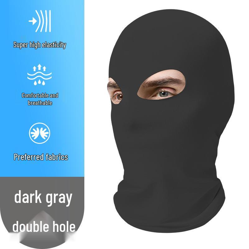 Breathable Summer Three-Hole Sunscreen Mask for Outdoor Cycling and Sun Protection