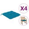 Day and Night - Day and Night Garden Chair Cushions 4 Pcs Blue Oxford Fabric 40x40x7 Cm