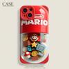 Potrivit pentru capsule Mario, potrivit pentru husă iPhone silicon(roșu)
