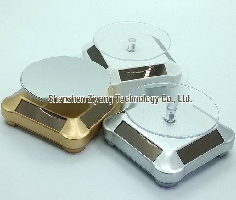Solar-Powered Baoding Dual-Use Display Stand Turntable for Jewelry and Rotating Platform