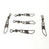 160PCS High Strength Fishing Snap Swivel with Safety Snap Rolling Barrel Swivel  Saltwater Fishing