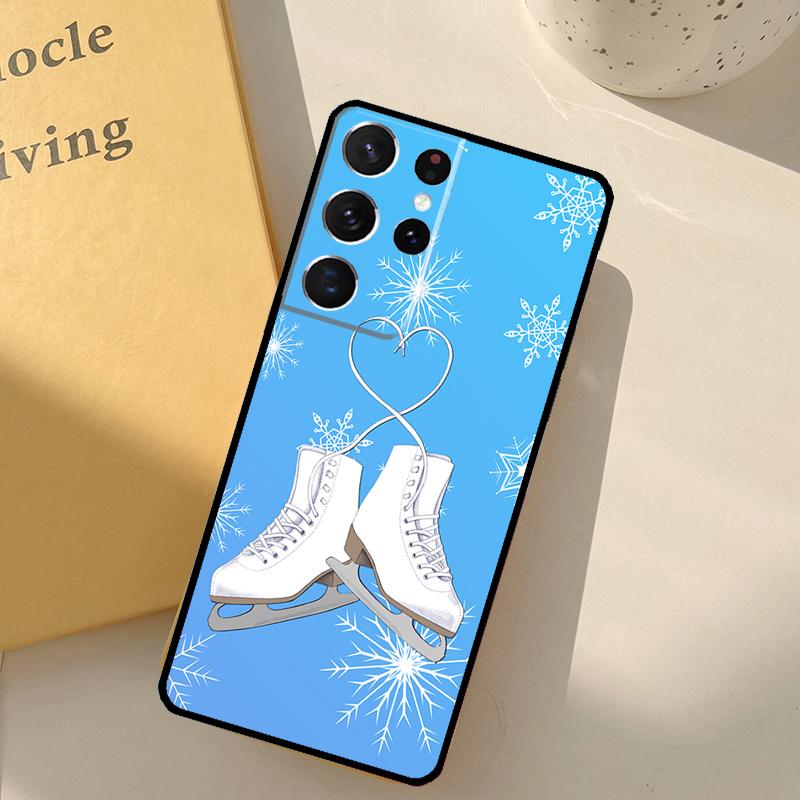 

Чехол для телефона с фигурным катанием для Samsung Galaxy S25 Ultra S20 S21 S22 S23 S24 Plus S9 S10 S25 FE Защитная крышка Galaxy S21 Plus