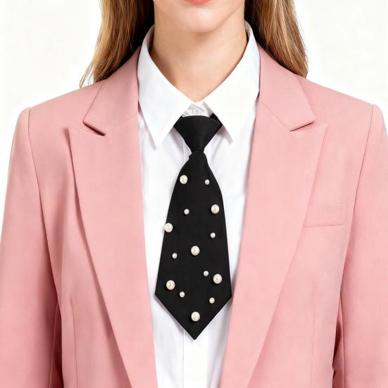 Herrslips Justerbar Förknuten Svart Slips Skoluniformer Cosplay Bröllop Festligheter Formella Vardagliga Händelser Slipsaccessoarer