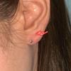 Rainbow doodle piercing (Orange)