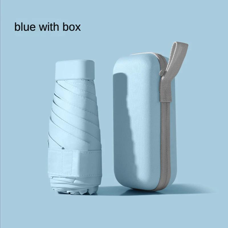 Mini-Sonnenschirm, faltbar, für Damen, Sonnenschutz und UV-Schutz, kleiner tragbarer Taschenschirm für Regen und Sonne