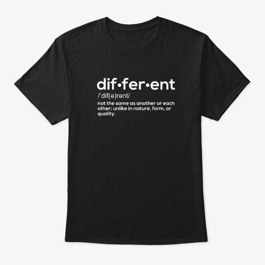 Different Definition Tee T-Shirt Made in the USA Size S to 5XL L