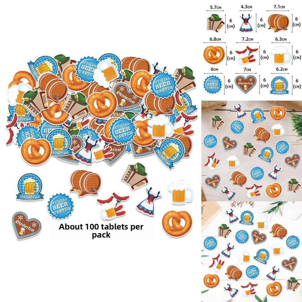 Munich Beer Festival Party Confetti With Paper Decor For Oktoberfest Celebrations