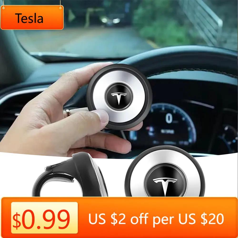 Car Sticker Tesla Car Anti Slip Steering Wheel Cover Spinner Knob Handle Booster Grip For Tesla Model 3 Model S Model X ModelY C