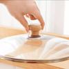 Heat Resistant Wooden Pot Lid Knobs Replacement Handles for 2L To 3L Pots Durable Grip for Home Cooking