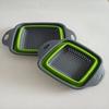 Silicone Colander, Colander, Vegetable and Fruit Drainer, Square, Convenient for Outdoor Use! Includes Two Large and Small Sizes. Convenient and Profe