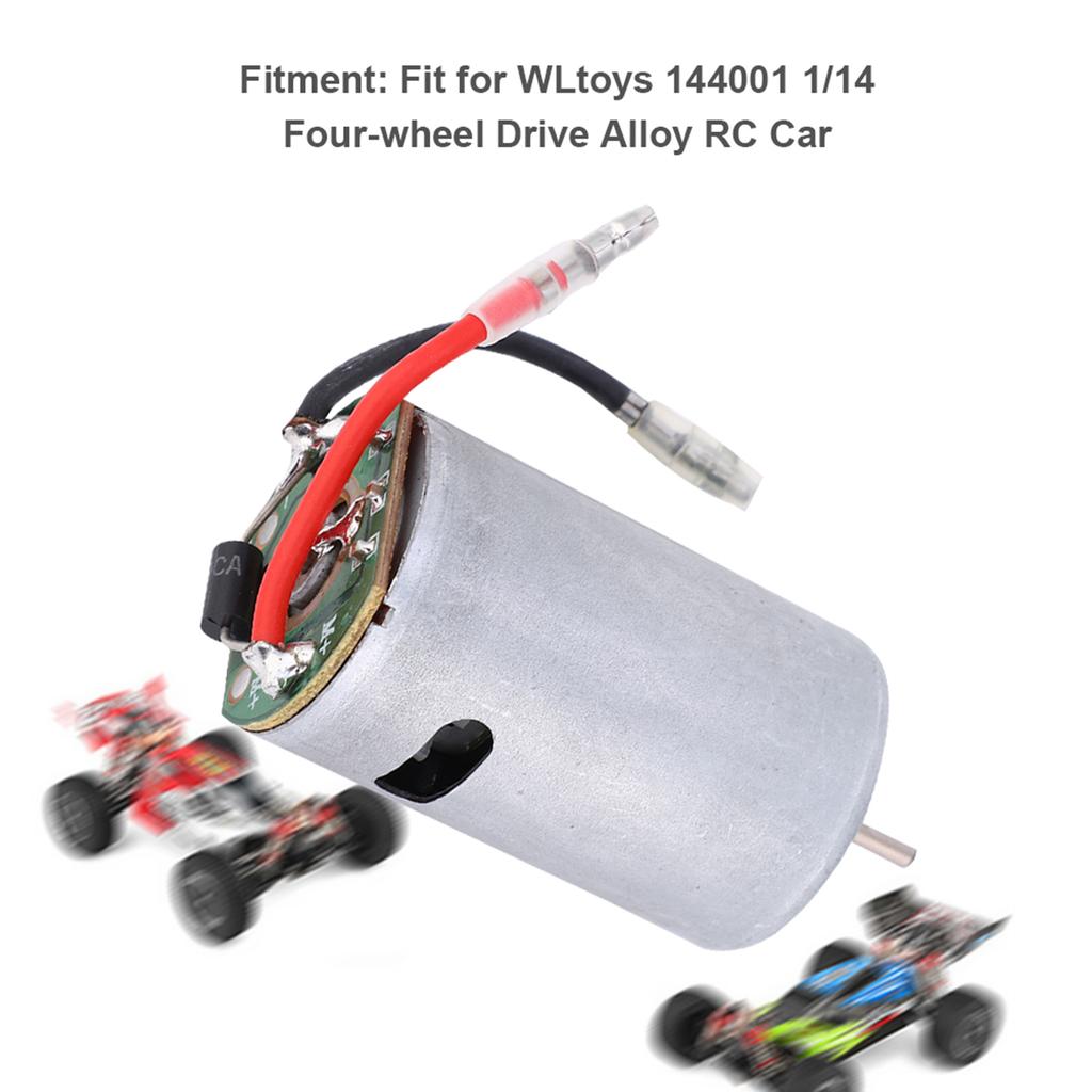 Metal 550 Carbon Brush Motor Accessory Fit for WLtoys 144001 1 14 Four Wheel Drive Alloy RC Car(144001 1308 )