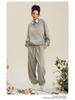 2025 Autumn Men's Basic Heavyweight Terry Cloth Hoodie - Trendy American Brand, Solid Colors, Unisex Design.