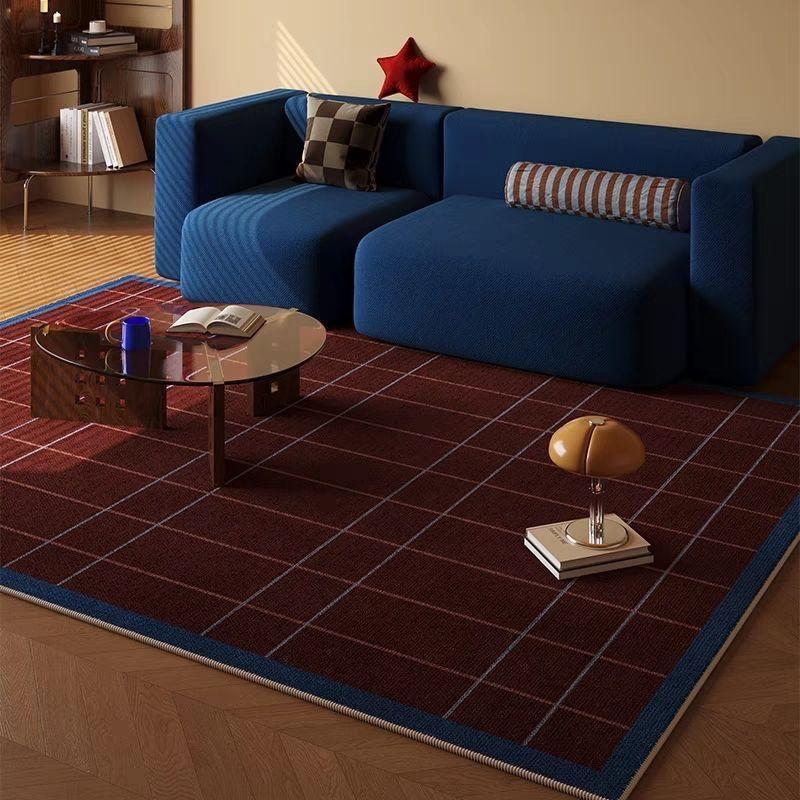 

Retro Blue Decorative Stain-Resistant Floor Mat - Perfect for Entryways and Hallways, High-End Feel, Easy to Clean. 80x120cm