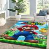 Super Mario Party Fun Square rugs are a great choice for living rooms, bedrooms, home décor, and as gifts.