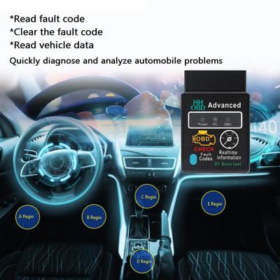 Bluetooth-Compatible Car OBD2 Scanner Elm327 V1.5 Code Reader OBDII Diagnostic Tool Diagnosis Scanner For Android IOS Windo P8G1