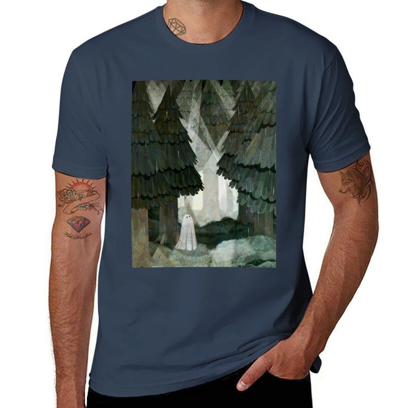 Pine Forest Clearing TShirt Thanksgiving Day Tee Top S