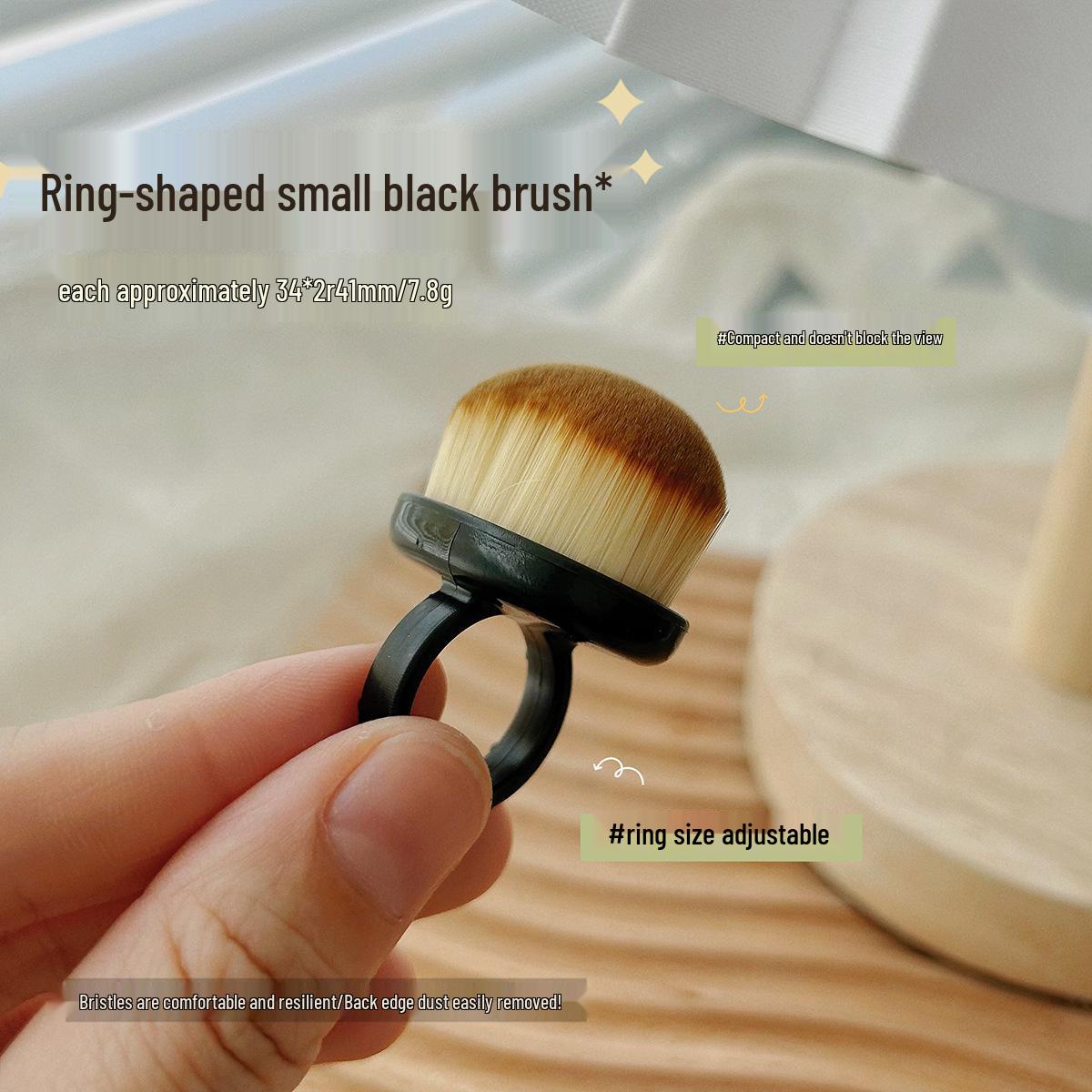 

Ring-Style Soft Bristle Nail Dust Brush for Manicure