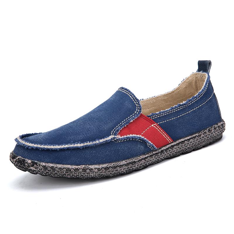 2024 Summer Men Canvas Shoes Ventilation Casual Shoes Men Loafers Comfortable Ultralight Casual Shoes