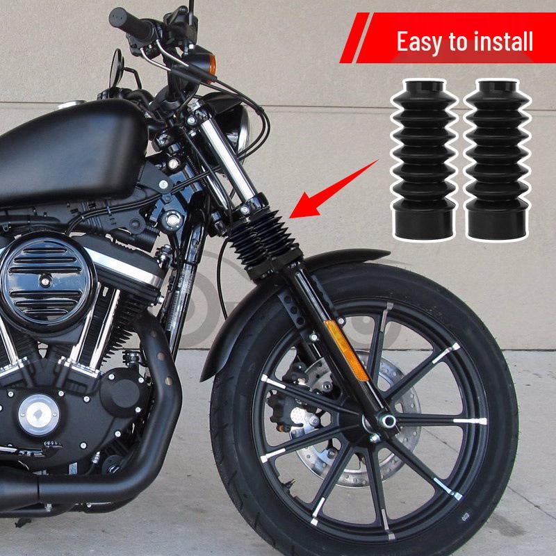 Harley XL883/1200 Streetfighter Front Shock Absorber Black Sleeve Decor