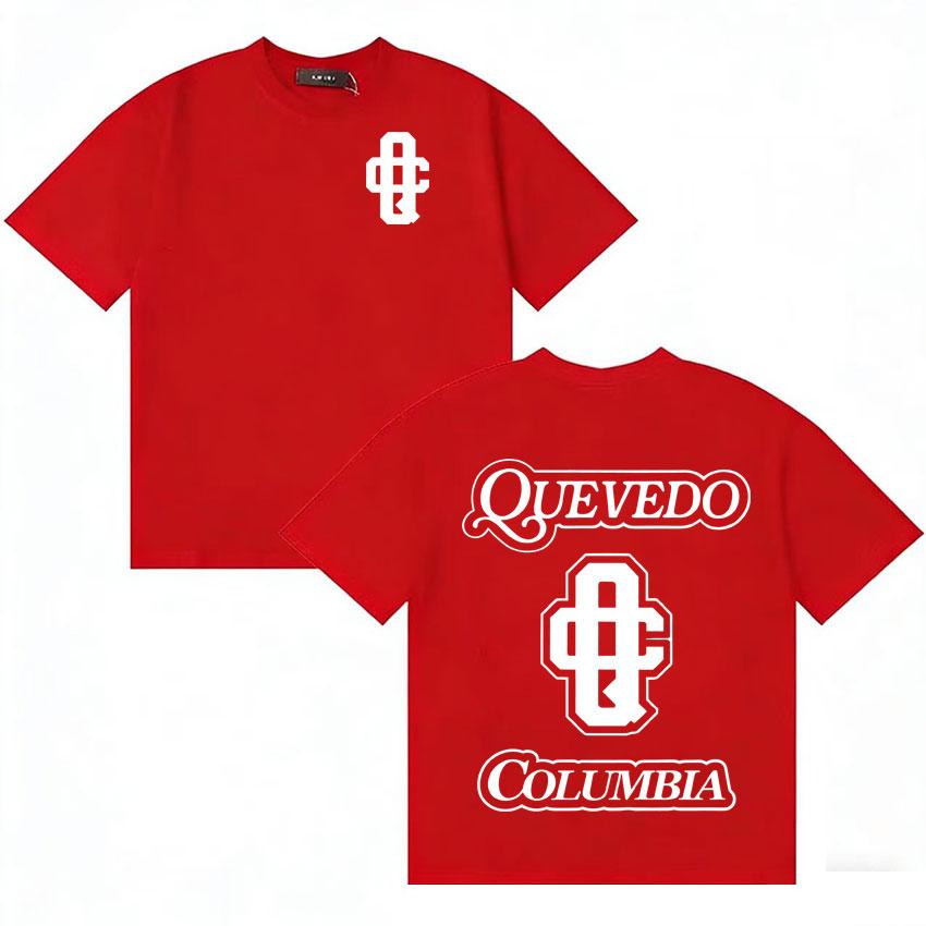 

Rapper Quevedo Album Merch T Shirt Hip Hop Retro Short Sleeve Tshirts Unisexs Women Loose Gothic Clothing Teenagers Cotton Tshirt S