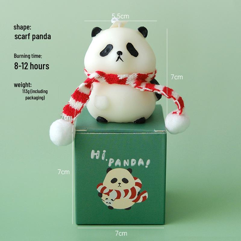 

Подарочный набор ароматических свечей с ароматом бамбука и панды: Сувенир в китайском стиле для домашнего декора и фотосессии на день рождения