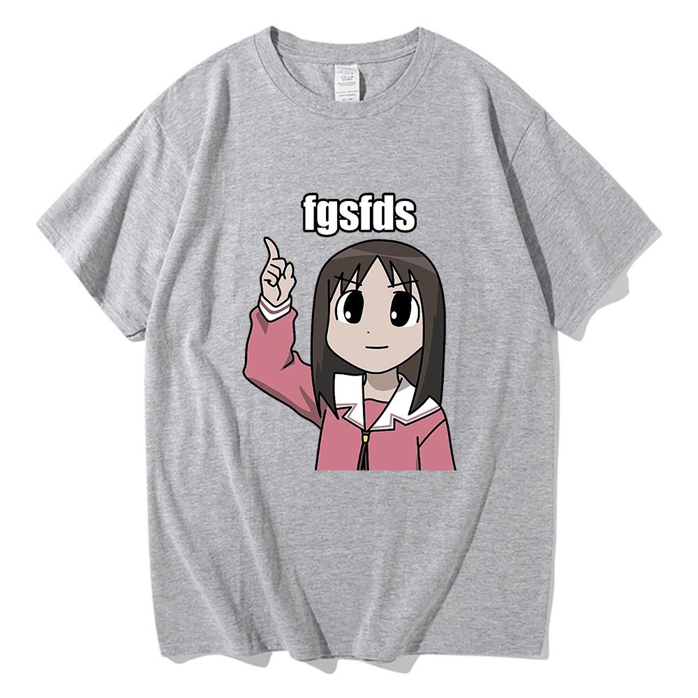 

Футболка Osaka Autistic Fgsfds для мужчин Harajuku Funny Kawaii Ayumu футболка унисекс высокое качество аниме Azumanga Daioh хлопковые футболки рубашки M