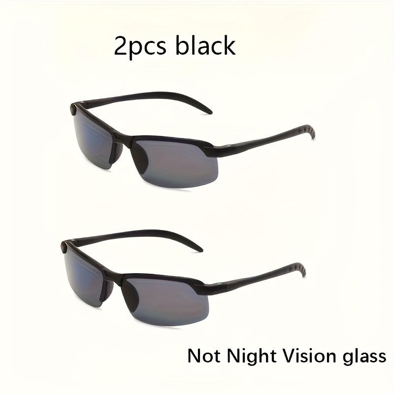 Half-Frame Night Vision Decorative Glasses for Men and Women Stylish Eyewear for And Night Driving