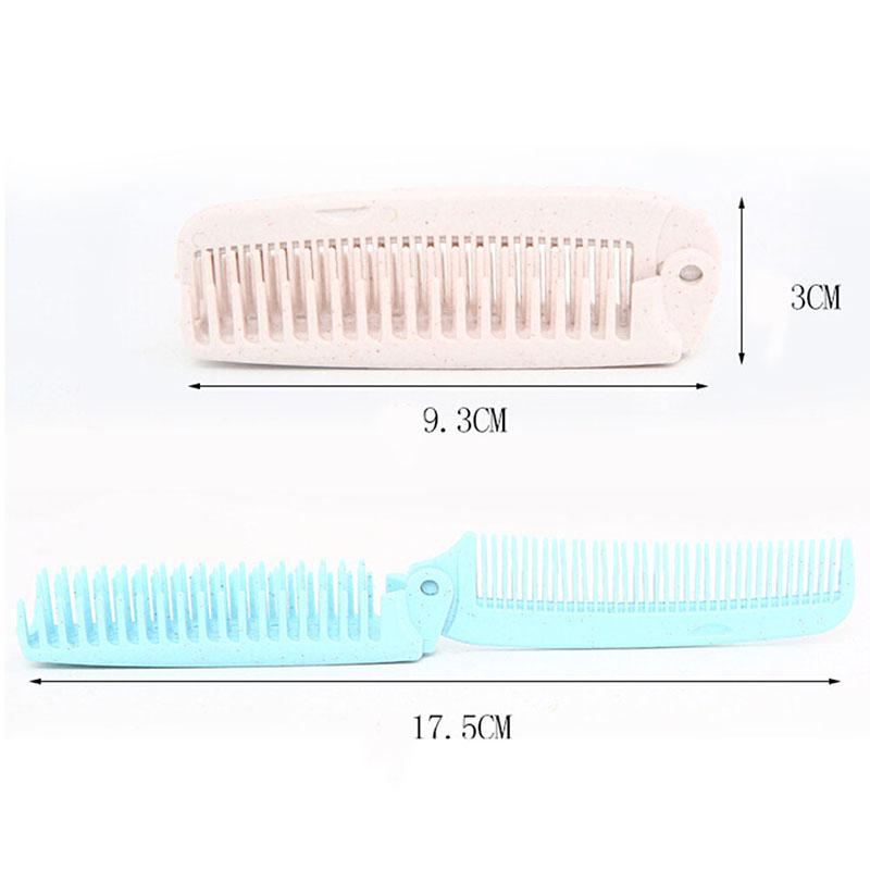 Hairdressing Portable Folding Comb Hair Brush Pocket Travel Anti-Static Combs