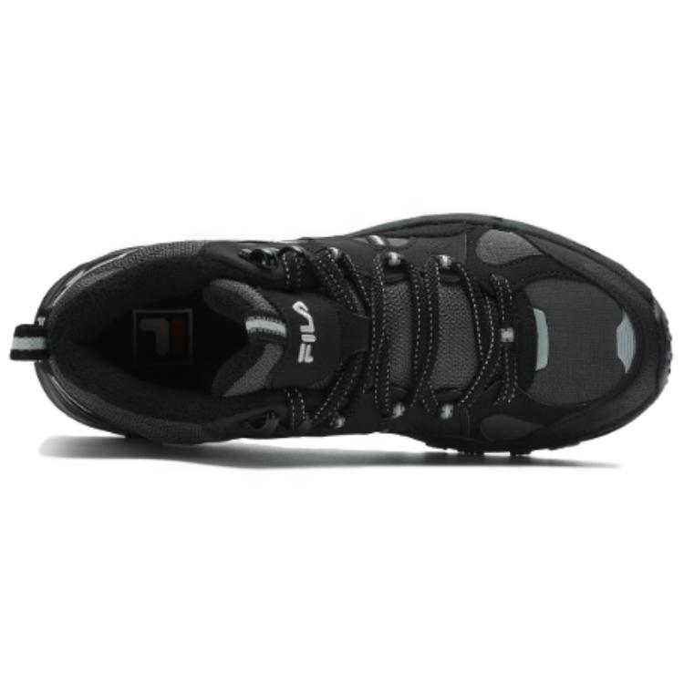 New FILA Trek 1S Mid Top Chunky Sneakers Women's Black F12W442113FBF
