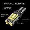 2pcs T15 W16W Led Super Bright 921 912 T16 902 LED Bulbs High Power 45pcs 4014SMD For Car Reversing Light White 12V, Without Battery