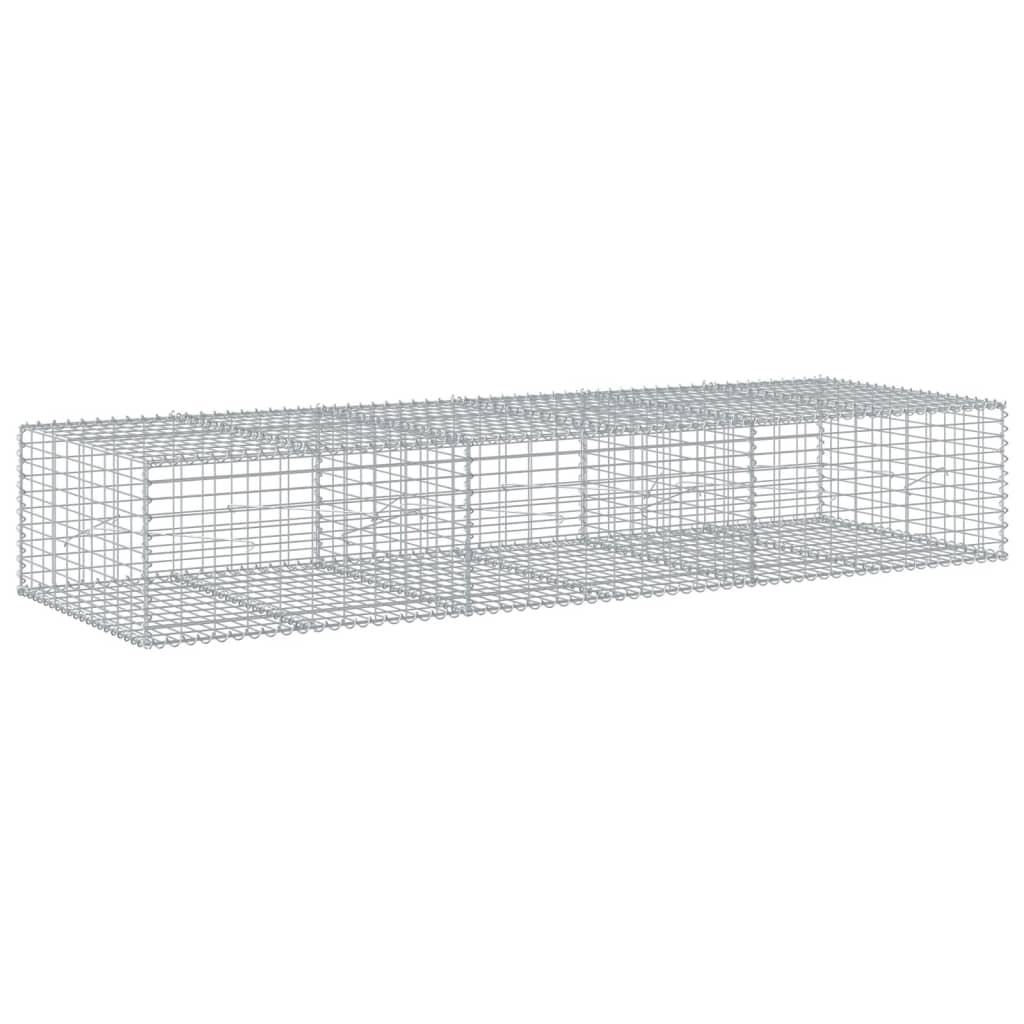 Gabion with Lid 300 X 100 X 50 Cm Galvanized Iron