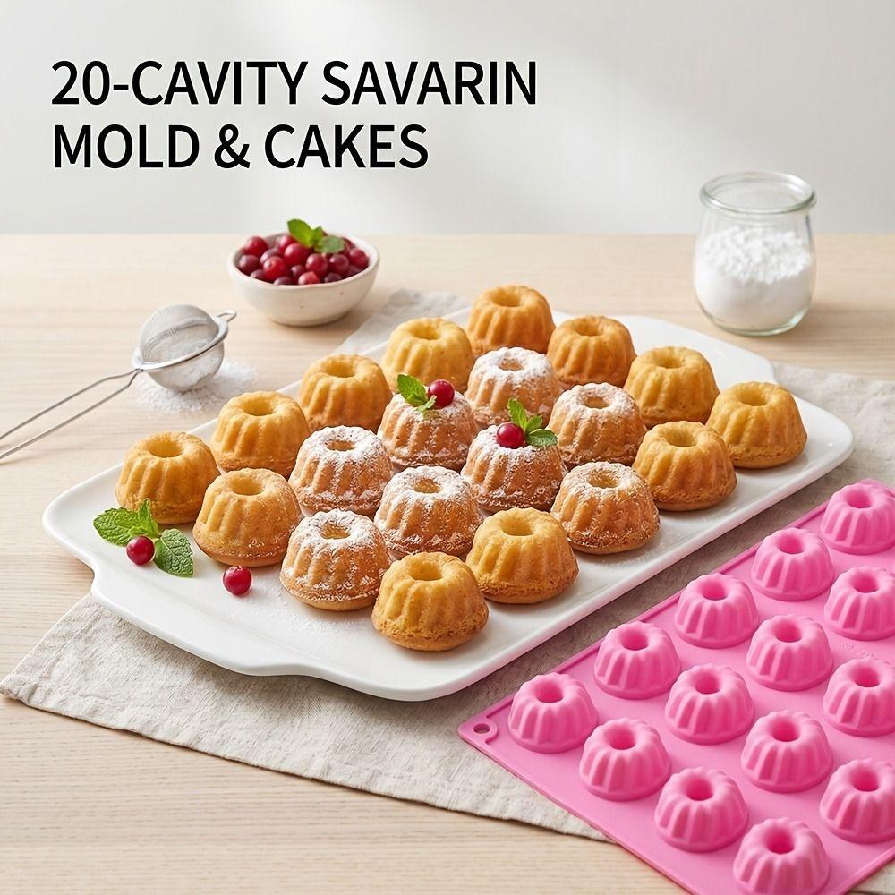 Food Grade Cake Decorating Tool 20 Cavities Mini Donut Chocolate Mold Kitchen Accessories