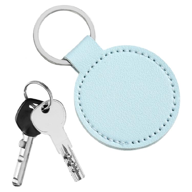 Slim PU Keychain With Reinforced Metal Clip Light Weight Key Management Solution For Home And Vehicle Key