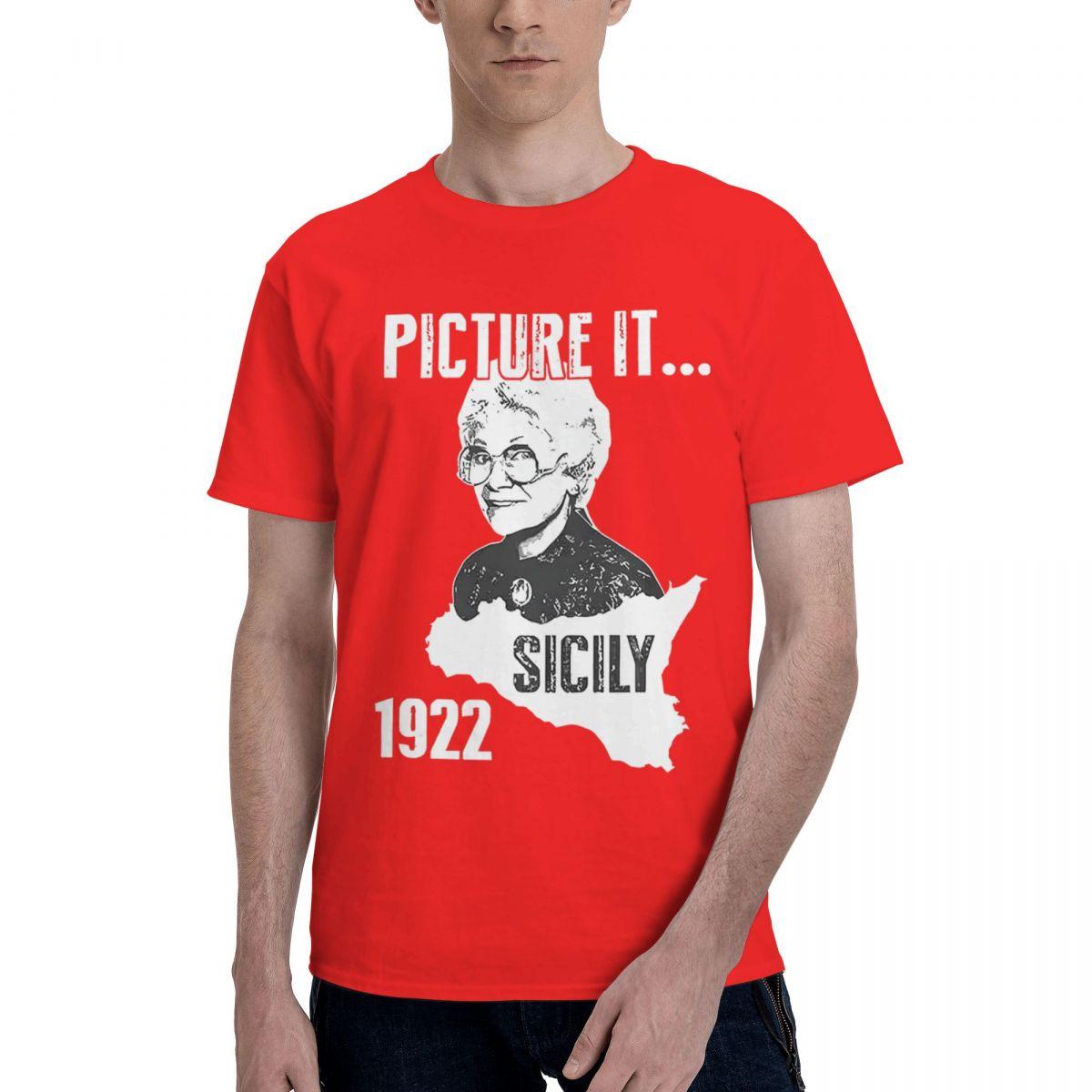 

Picture IT Sicily 1922 Golden Girls 100 Cotton Casual Breathable Confortable Kawaii Short Sleeve TShirt Graphic Tee S