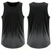 Fashion Gradient Print Men's Sports Vest Summer Quick Dry Breathable Tennis Training Tank Tops Casual Sleeveless Shirt Gym Tees