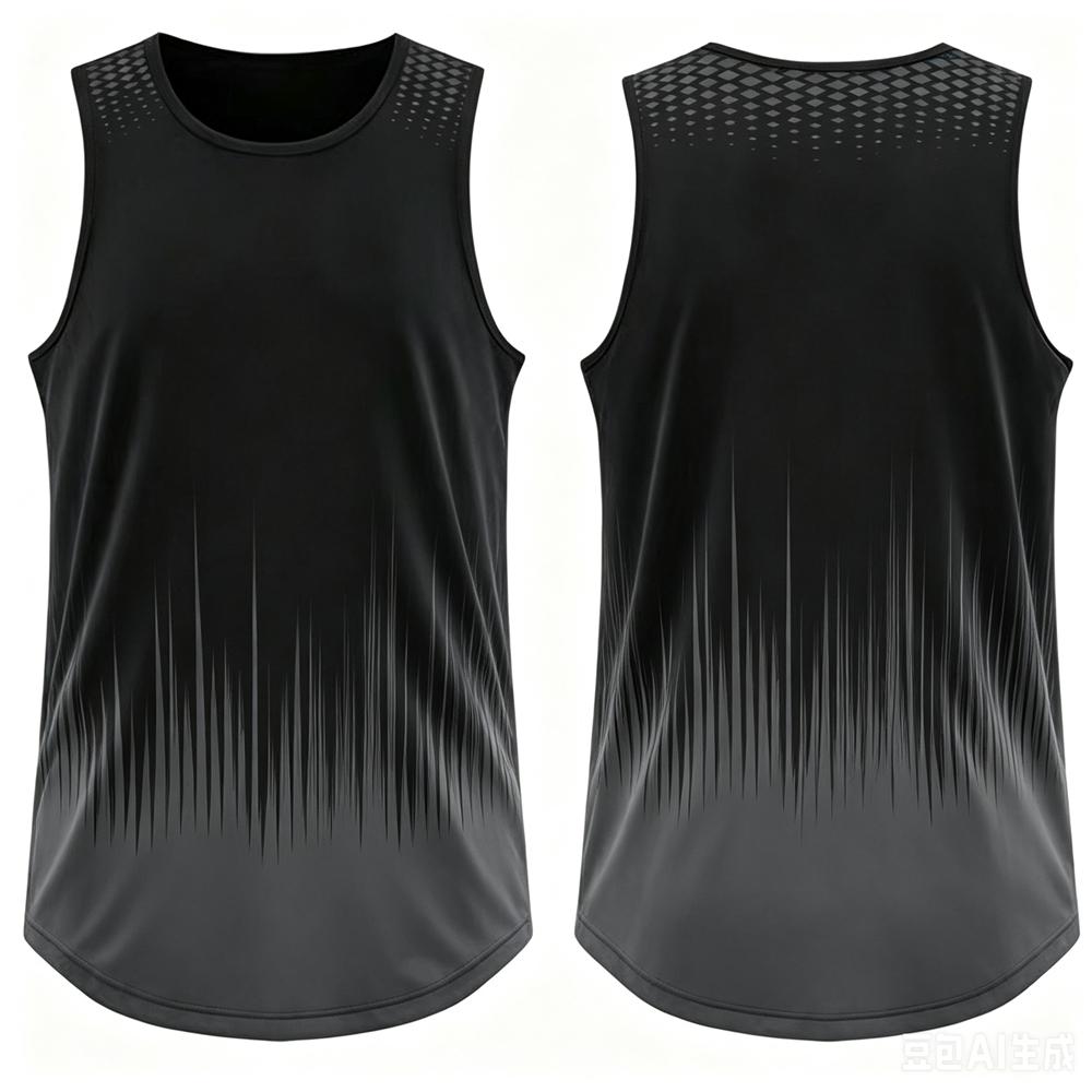 Fashion Gradient Print Men's Sports Vest Summer Quick Dry Breathable Tennis Training Tank Tops Casual Sleeveless Shirt Gym Tees