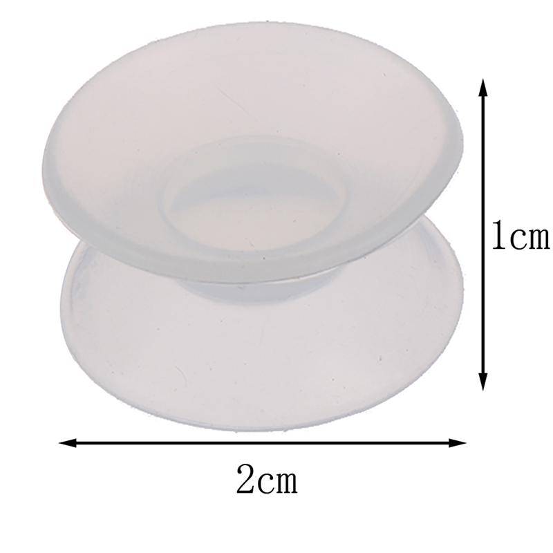10Pcs Double Sided Suction Cup Sucker Pad For Glass Plastic Clear Sucker Holder