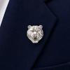Brooch Pin, Versatile Animal-Shaped Brooch with Electroplated Surface, Lion Design Lapel Pin for Business Daily Wear