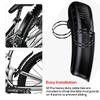 1pcs Black Mountain Bike Mudguard Plastic Front/Rear Mudguard Strap Zip Ties Riding Accessories Suitable For Mountain Bike Roads