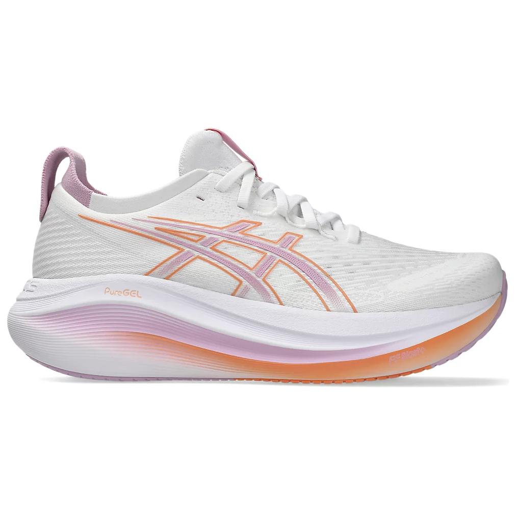 Asics Anti Slip Wear Resistant Low Top Running Shoes Women's White