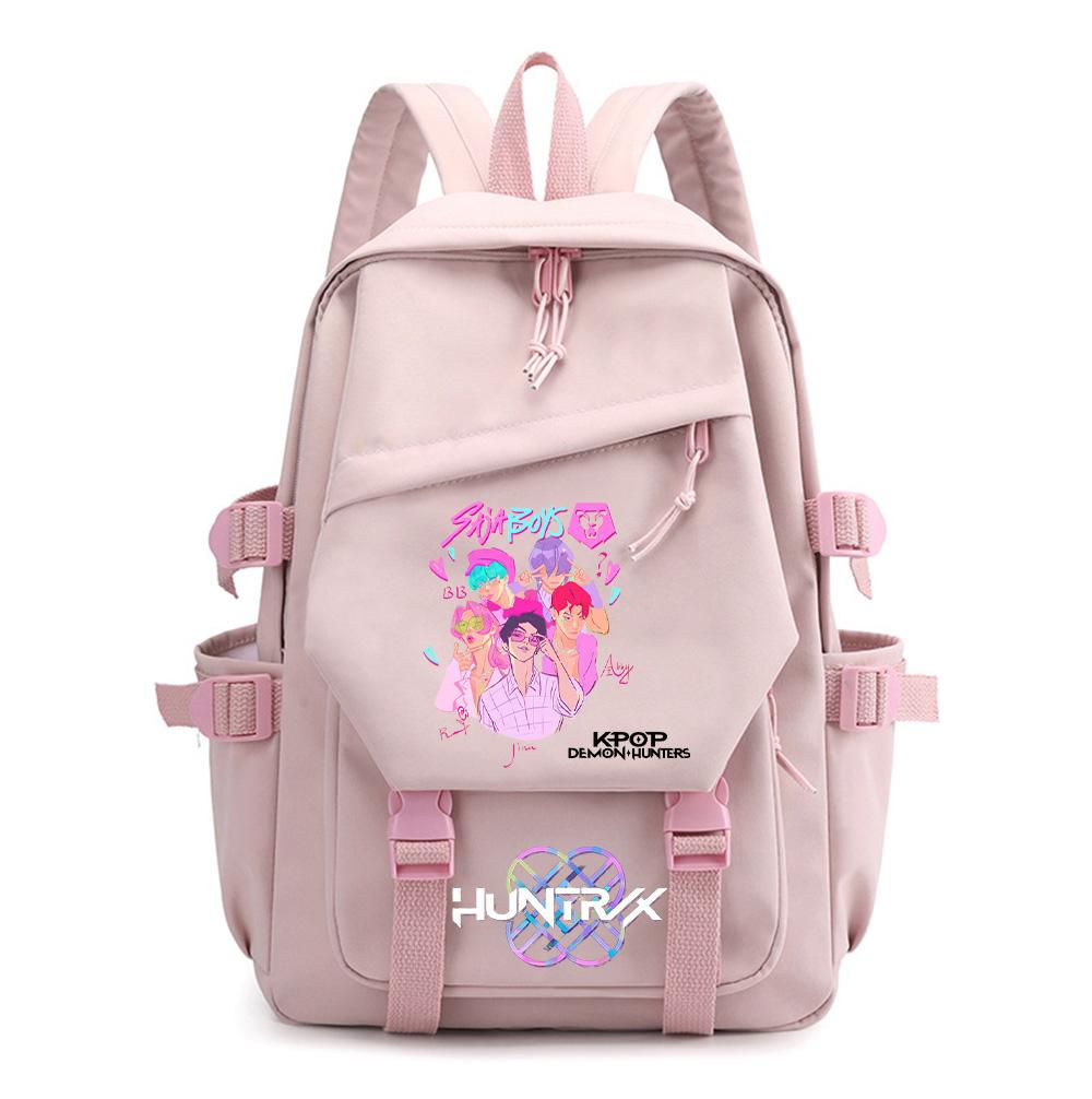 Anime K-Pop Printed Waterproof Backpack for Teen Boy Gril Schoolbag Children Student Women Large Capacity Travel Bag Kid Gift Mochila