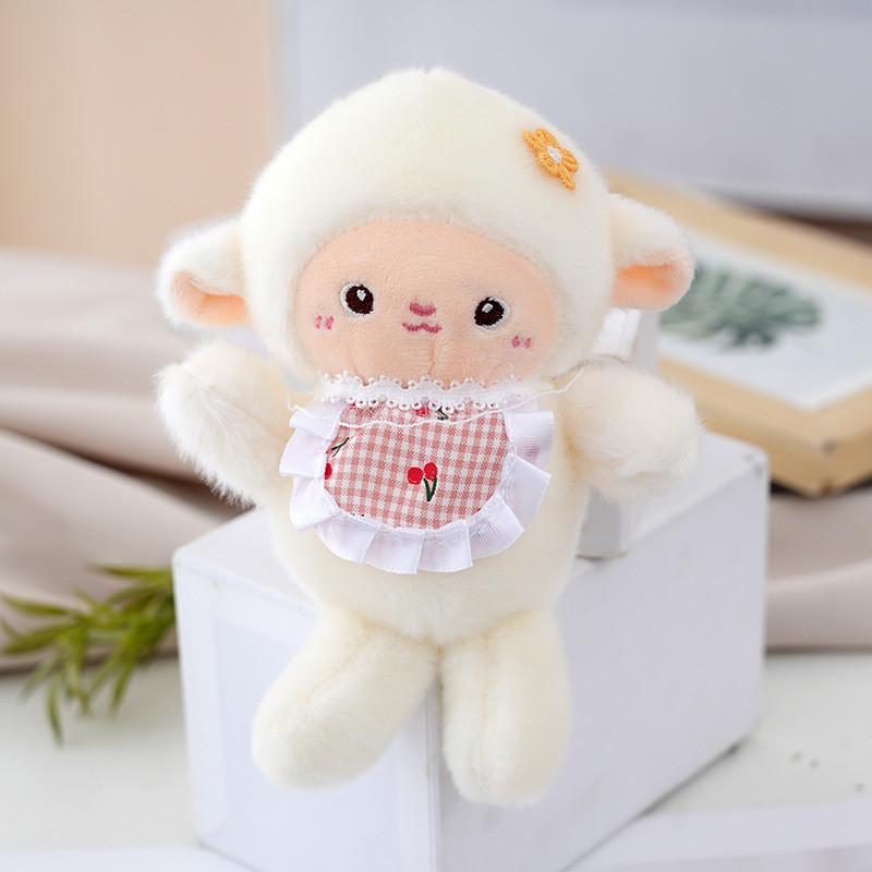 Plush Sheep Keychain With Soft Pp Cotton Filling For Kids And Teens