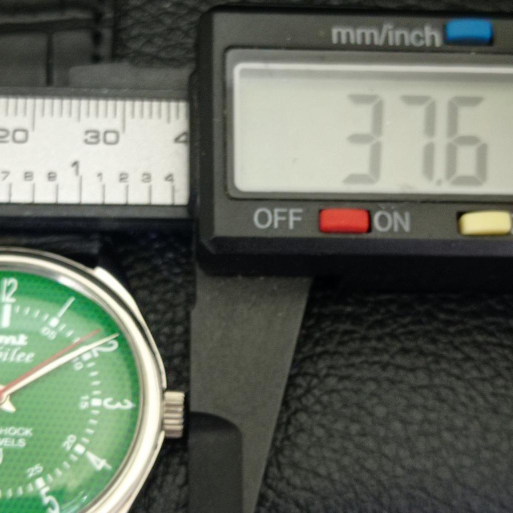 HAND-WINDING VINTAGE HMT JUBILEE INDIAN MENS GREEN COLOR DIAL WATCH a700120-5 R201-a700120