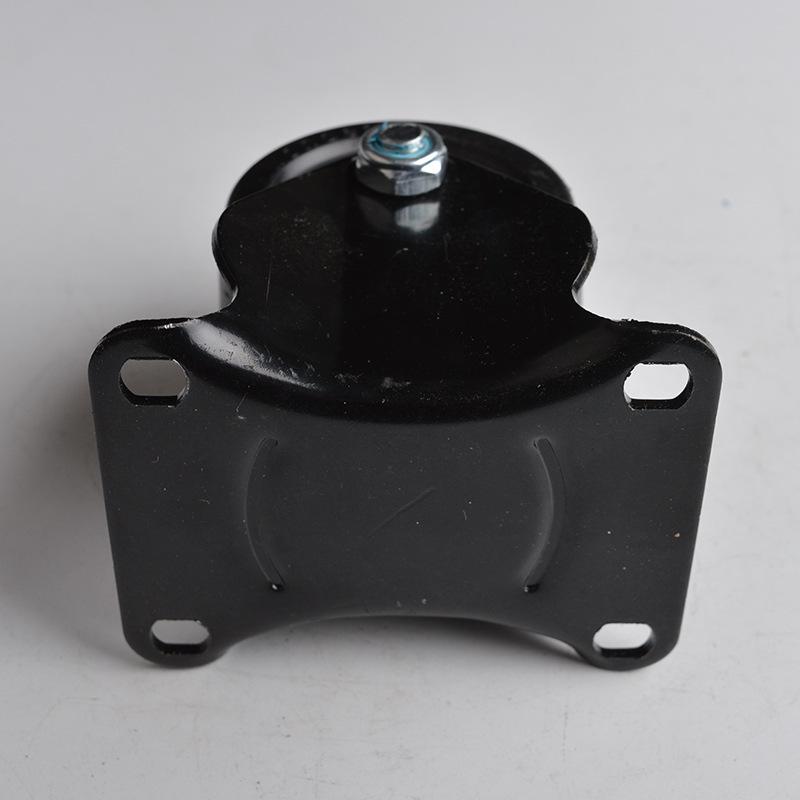 Cowboy Swivel Caster: 3-Inch Heavy-Duty Black Nylon Wheel, Low Center of Gravity